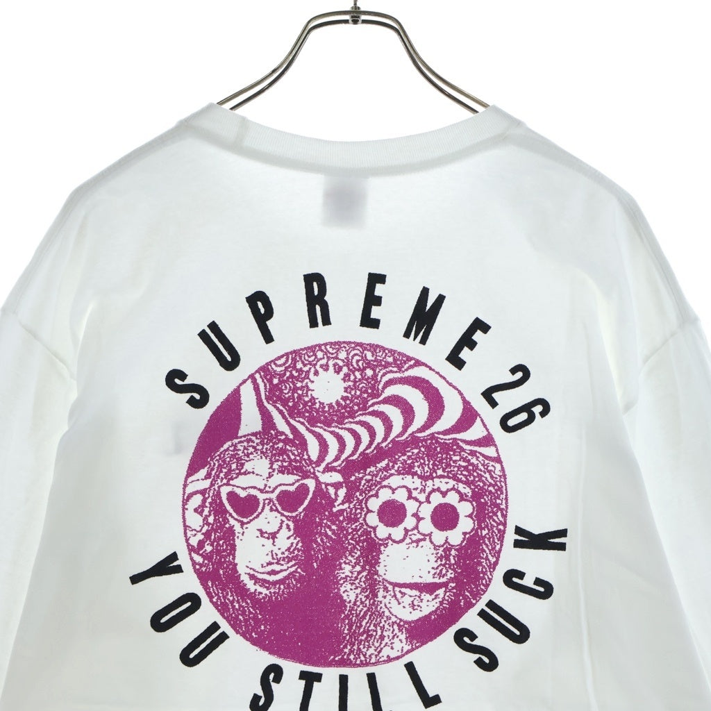 SUPREME(シュプリーム) 26AW You Still Suck L/S Tee ユースティルサック クルーネック 長袖Tシャツ カットソー ホワイト