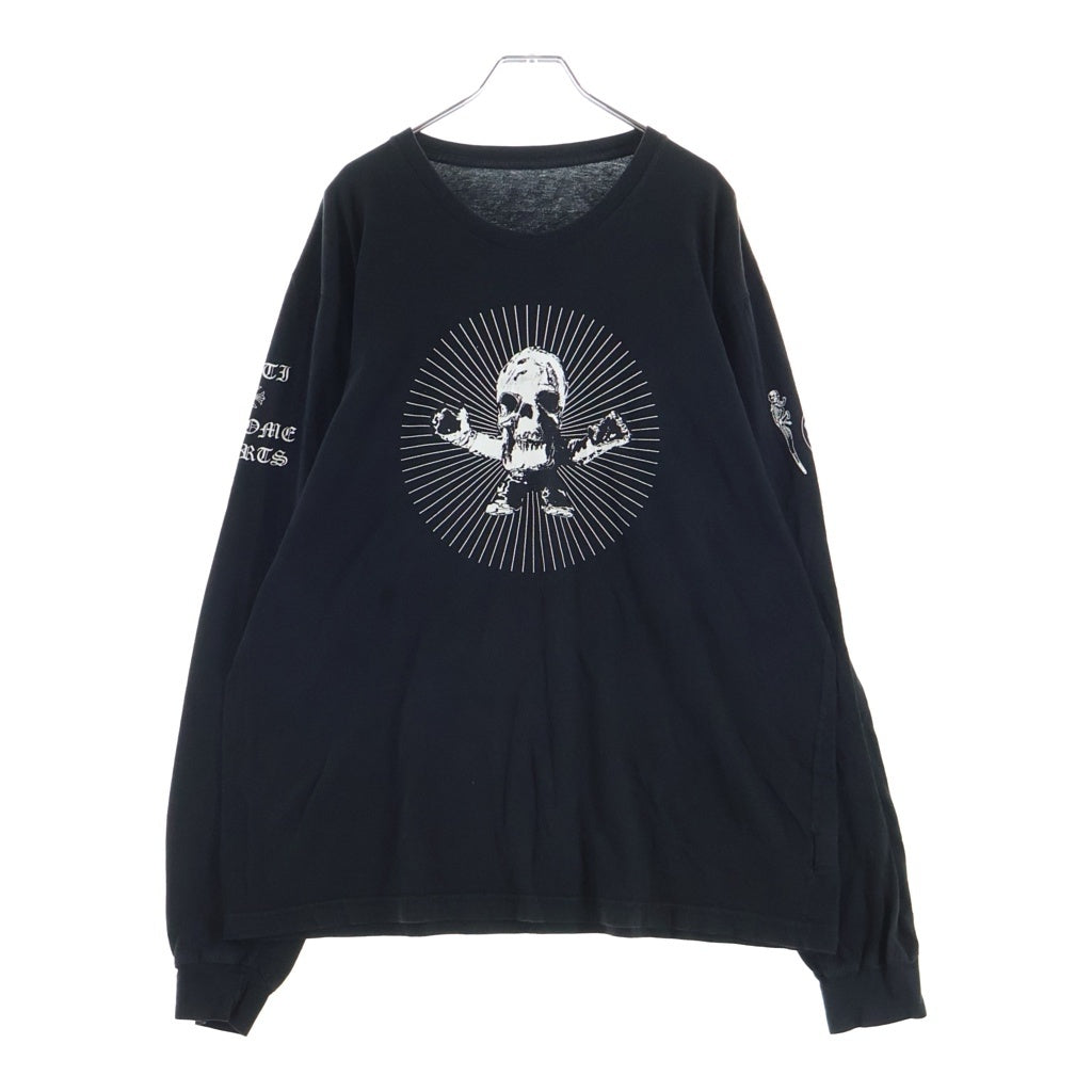 CHROME HEARTS(クロムハーツ) HARRIS TEETER L/S フロントフォティプリント クルーネック長袖カットソー ブラック