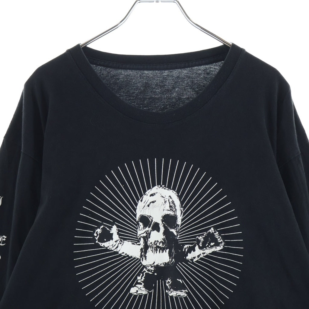 CHROME HEARTS(クロムハーツ) HARRIS TEETER L/S フロントフォティプリント クルーネック長袖カットソー ブラック