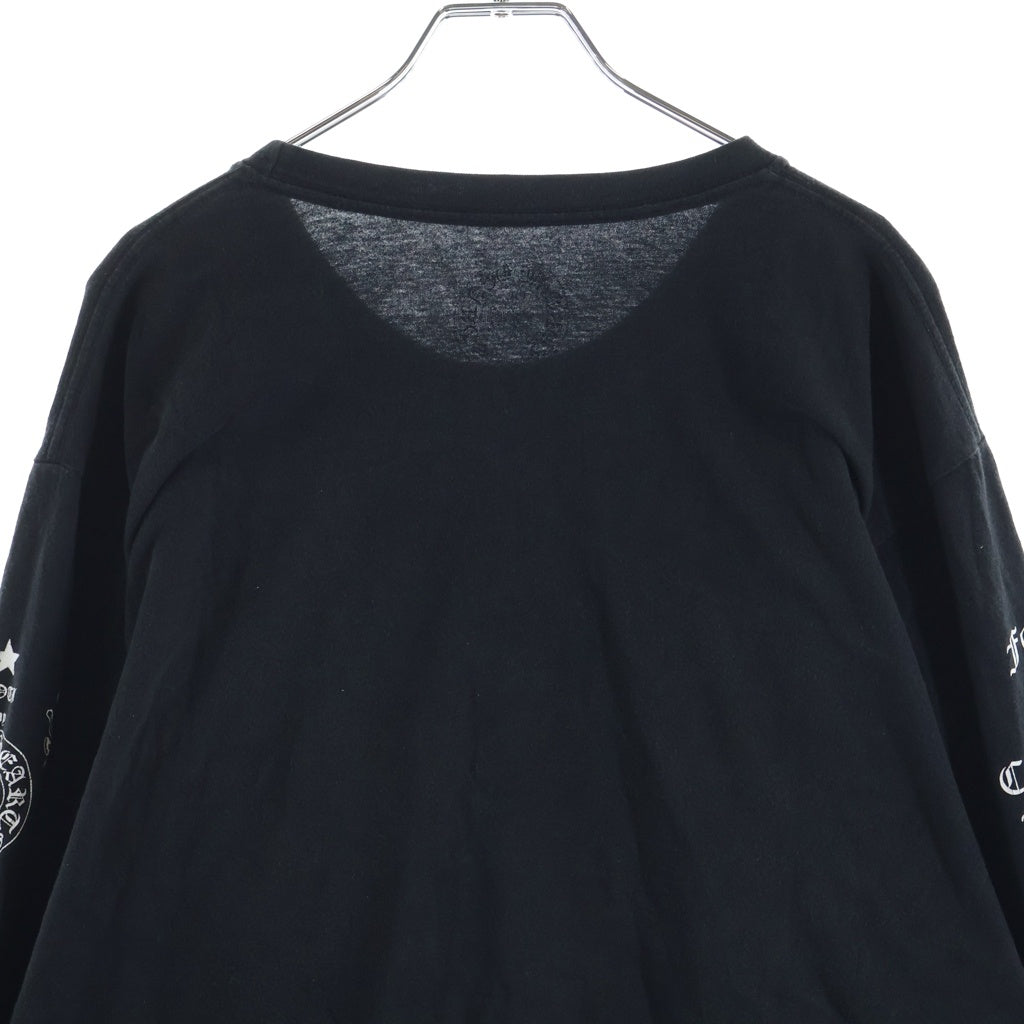 CHROME HEARTS(クロムハーツ) HARRIS TEETER L/S フロントフォティプリント クルーネック長袖カットソー ブラック