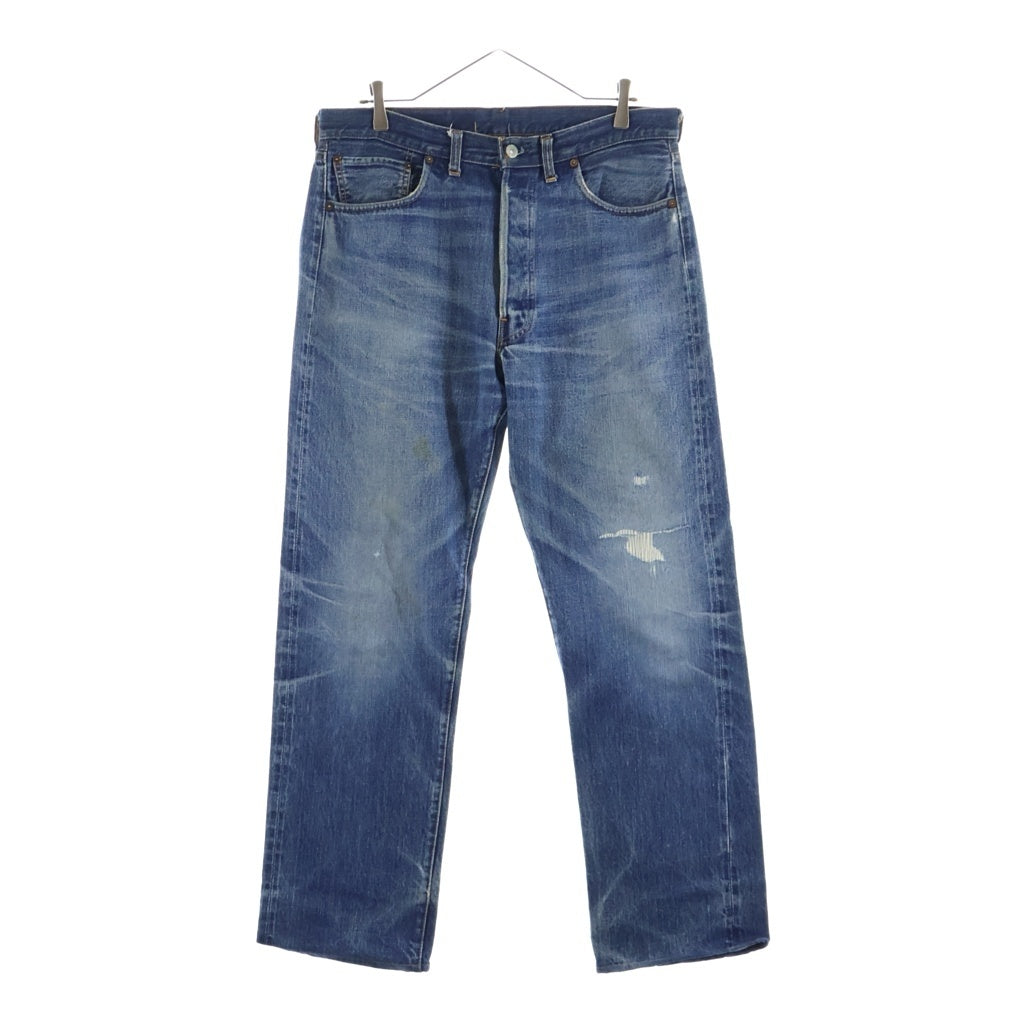 Levi's(リーバイス) 70S VINTAGE 501 BIG E 後期 ボタン裏刻印2 並行ステッチ 足長R デニムパンツ インディゴ