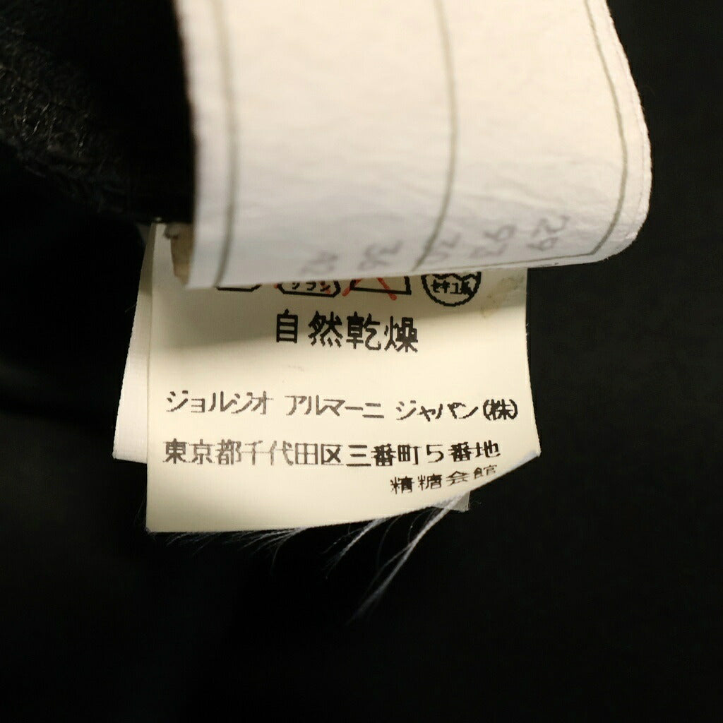 EMPORIO ARMANI(エンポリオアルマーニ) VELOR HARF TAPE JACKET ベロアテーピングジャケット 長袖ベロアブルゾン ブラック