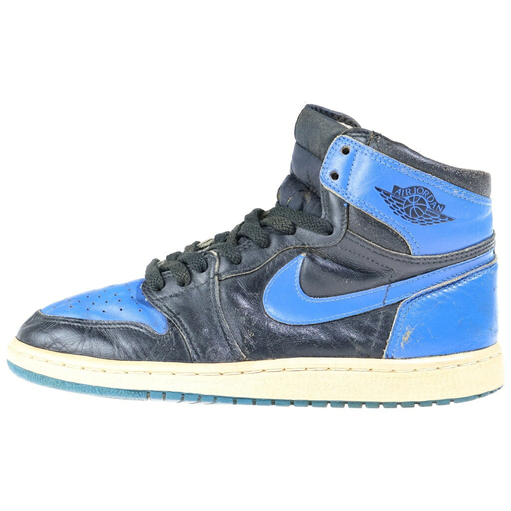 NIKE(ナイキ) 【観賞用 1985年製】 AIR JORDAN 1 ROYAL エアジョーダン1 ロイヤルブルー ハイカットスニーカー ブルー/ブラック US8/26cm 851101