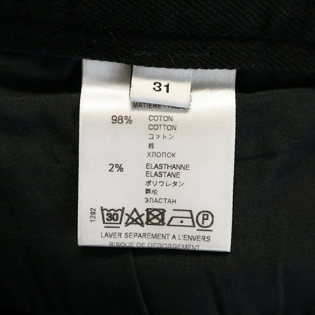 GIVENCHY(ジバンシィ) DAMAGED ZIP SLIM SKINNY PANTS チュニジア製 ダメージ加工 ジップ スリムデニムパンツ ブラック 17F 0908 466