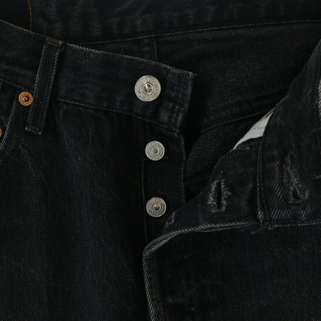 Levi's(リーバイス) 90S 501 スモールe ボタン裏刻印252 後染め デニムパンツ ブラック