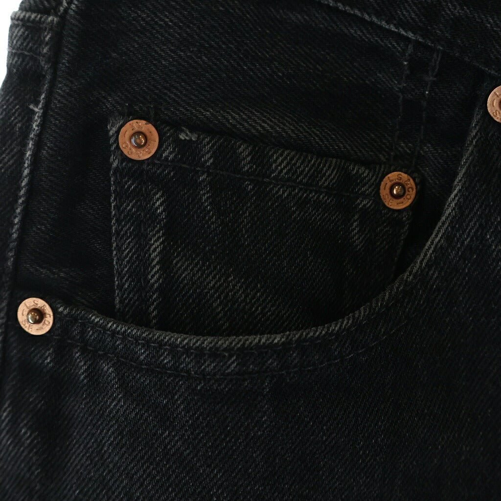 Levi's(リーバイス) 90S 501 スモールe ボタン裏刻印252 後染め デニムパンツ ブラック