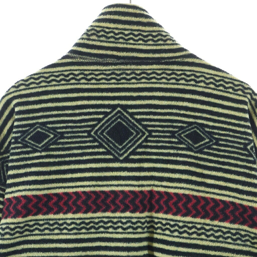 PATAGONIA(パタゴニア) 90S ブルズアイ柄 ハーフジップフリースジャケット USA製 長袖ハーフジップボアジャケット マルチカラー