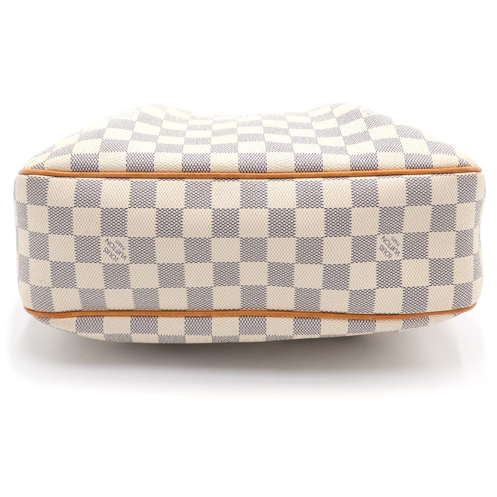 LOUIS VUITTON(ルイヴィトン) ダミエアズール シラクーサPM ショルダーバッグ ブラウン×アイボリー レザー×PVC N41113 ゴールド金具 レディース