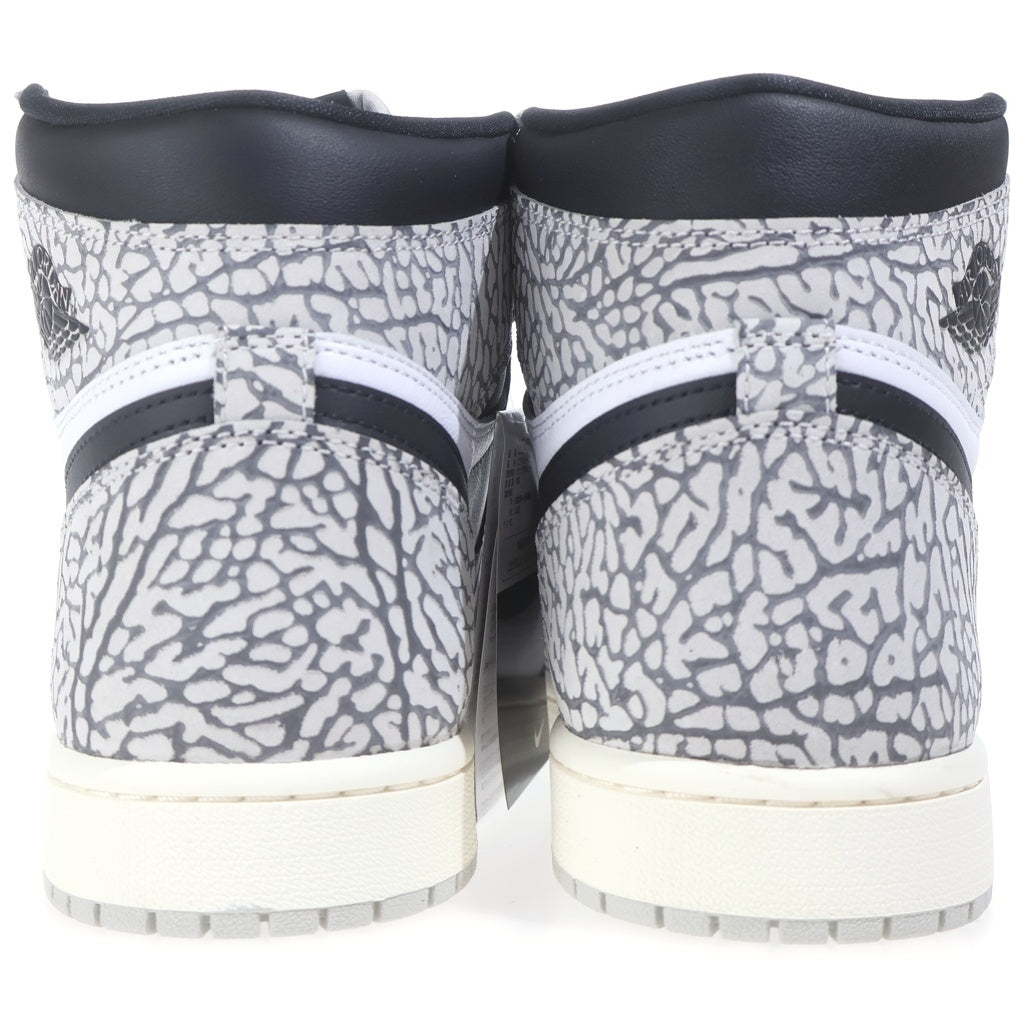 NIKE(ナイキ) AIR JORDAN 1 RETRO HIGH OG WHITE CEMENT ELEPHANT エアジョーダン1 ホワイトセメント サファリ ハイカットスニーカー グレー DZ5485-052 US11/29cm DZ5485-052