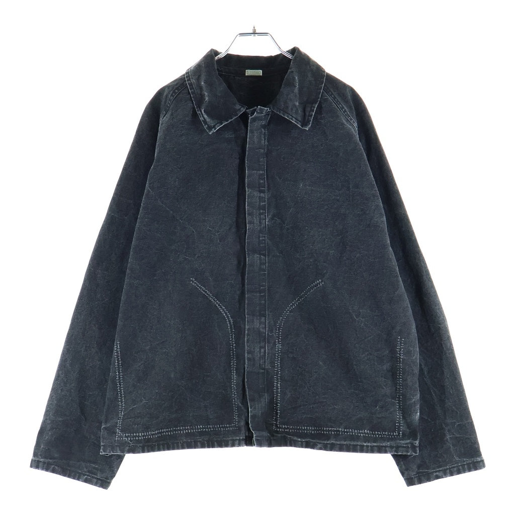 A.PRESSE(アプレッセ) 25SS Vintage Hunting Jacket アプラッセ ヴィンテージ ハンティング ジャケット リバーシブルファスナー ブラック 25SAP-01-19H-BLACK