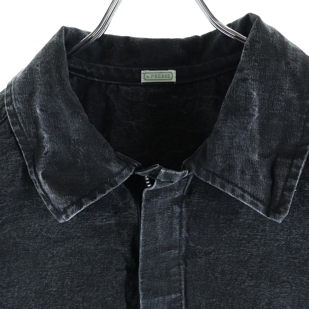 A.PRESSE(アプレッセ) 25SS Vintage Hunting Jacket アプラッセ ヴィンテージ ハンティング ジャケット リバーシブルファスナー ブラック 25SAP-01-19H-BLACK
