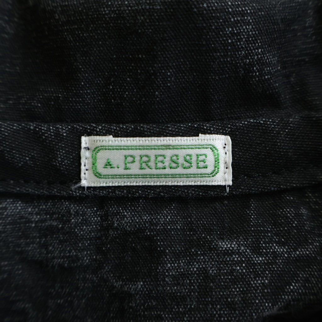 A.PRESSE(アプレッセ) 25SS Vintage Hunting Jacket アプラッセ ヴィンテージ ハンティング ジャケット リバーシブルファスナー ブラック 25SAP-01-19H-BLACK