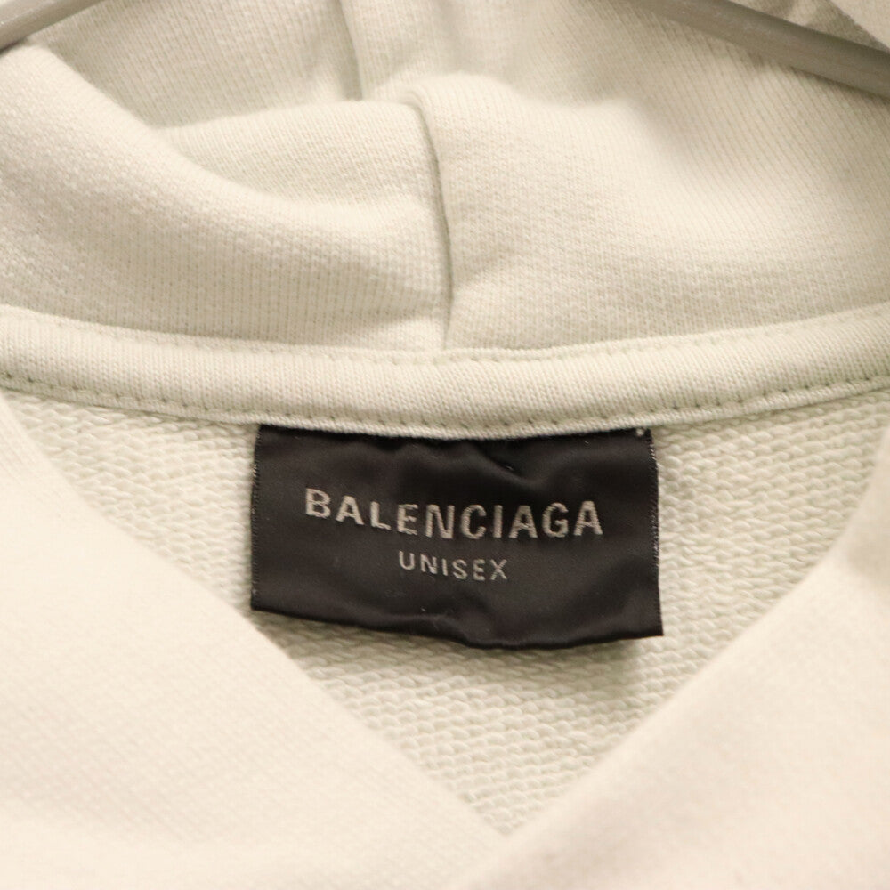 BALENCIAGA(バレンシアガ) 23AW ロゴ刺繍プルオーバーパーカー グレー 739024 TOVN9