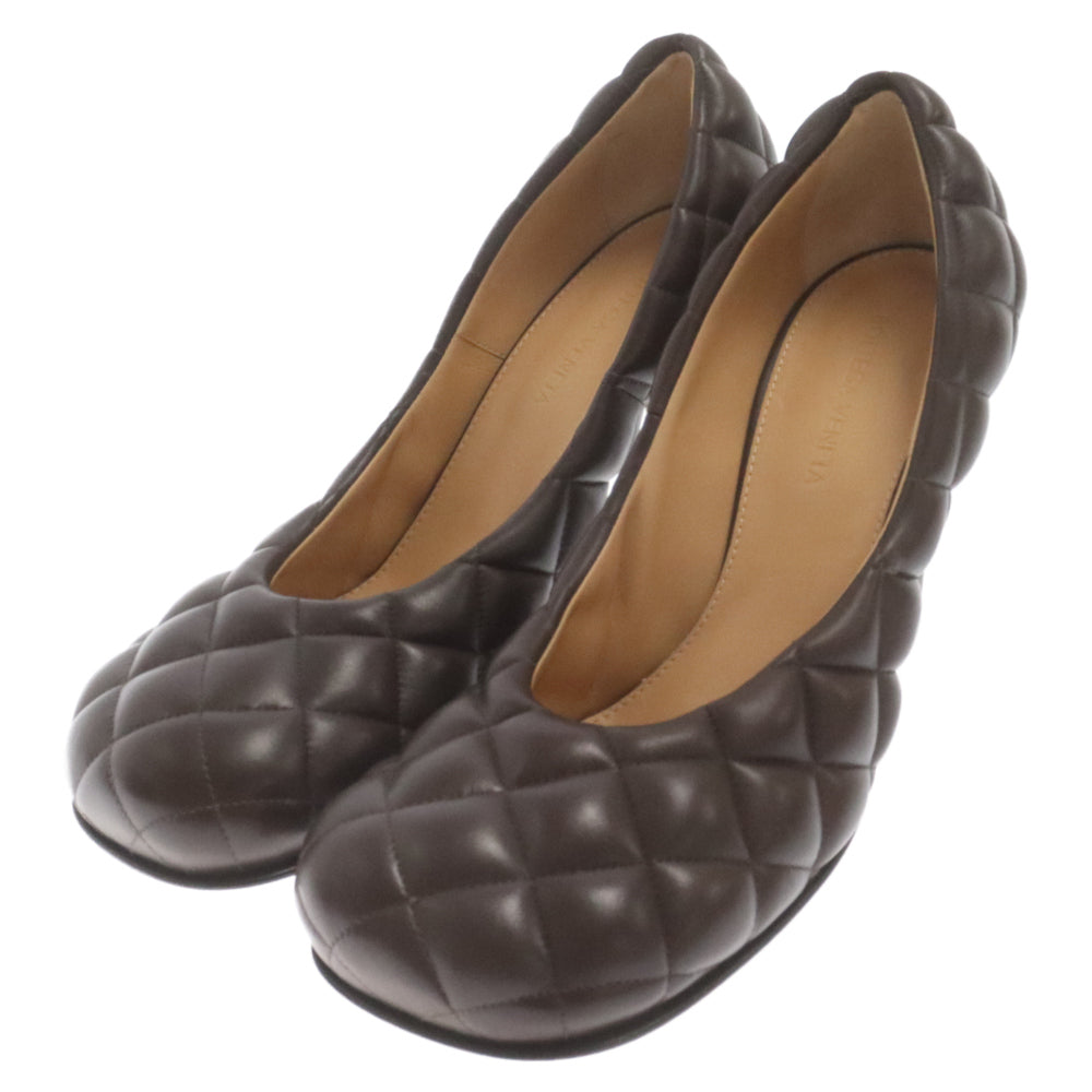 BOTTEGA VENETA(ボッテガヴェネタ) パデッド レザーパンプス レディース ブラウン