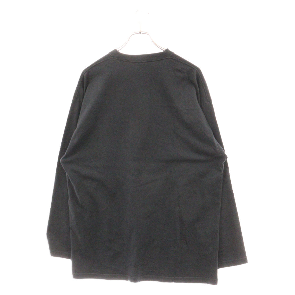 BALENCIAGA(バレンシアガ) ×The Simpsons 681046 TLVG7 シンプソンズ フロントプリント 長袖カットソー ブラック 長袖Tシャツ