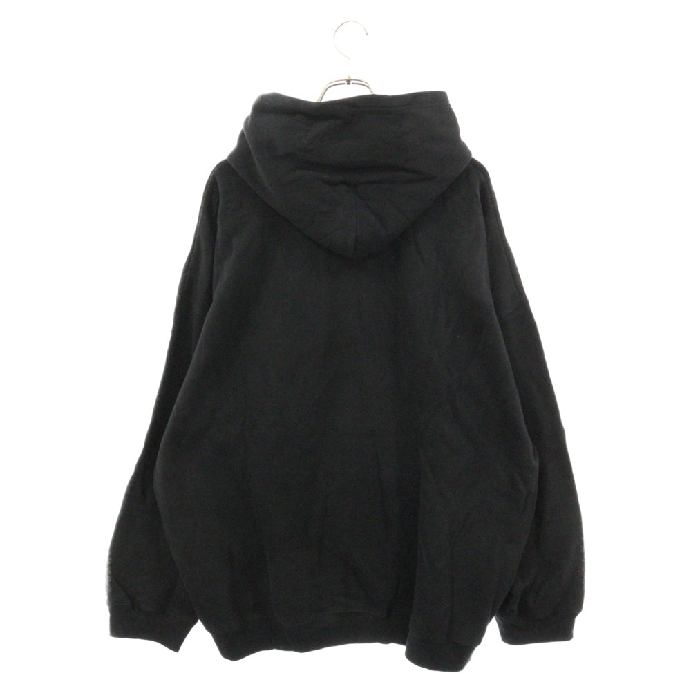 BALENCIAGA(バレンシアガ) Gay Pride Hooded Sweatshirt 651799 TLV54 ロゴ刺繍 プルオーバーパーカー フーディ ブラック