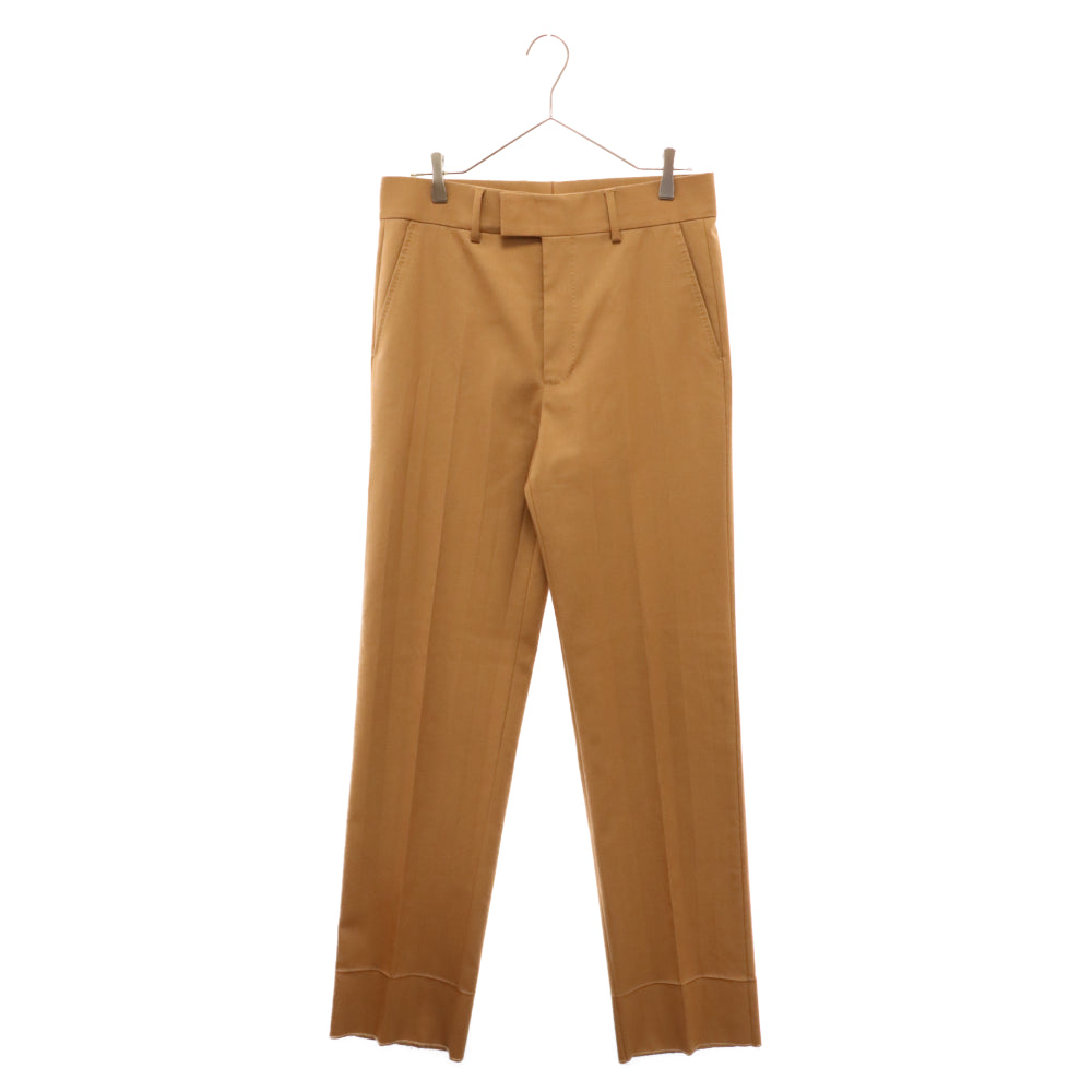 GUCCI(グッチ) 16SS ツイル ストレッチ フォーマルパンツ スラックスパンツ ブラウン 398954
