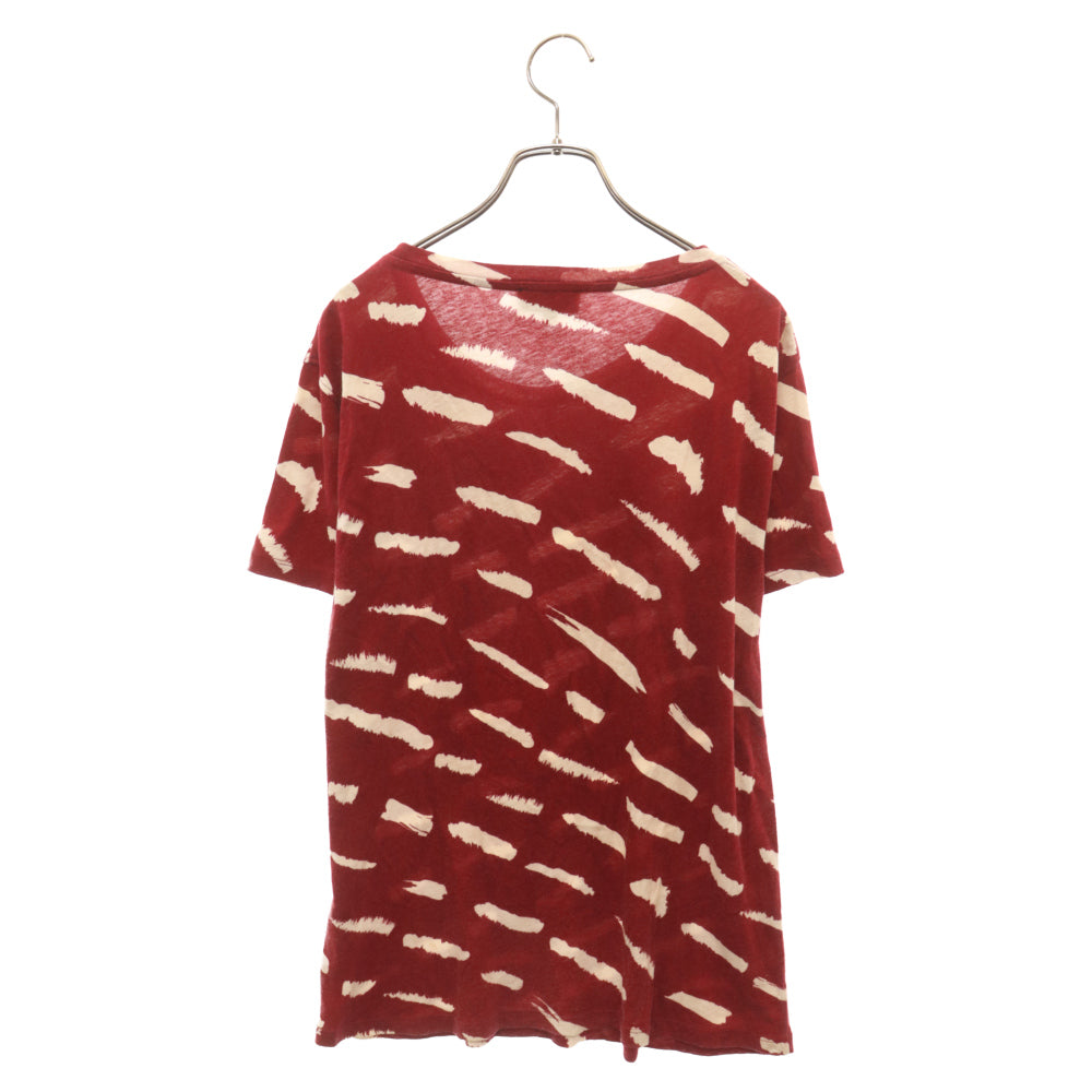 A.P.C(アーペーセー) 総柄クルーネック半袖Tシャツ 24341-93181 レッド