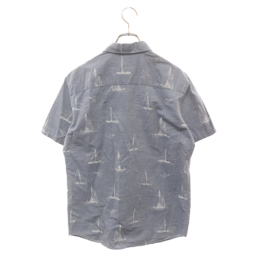 A.P.C(アーペーセー) コットンプリント 半袖シャツ 24541-70011 ブルー