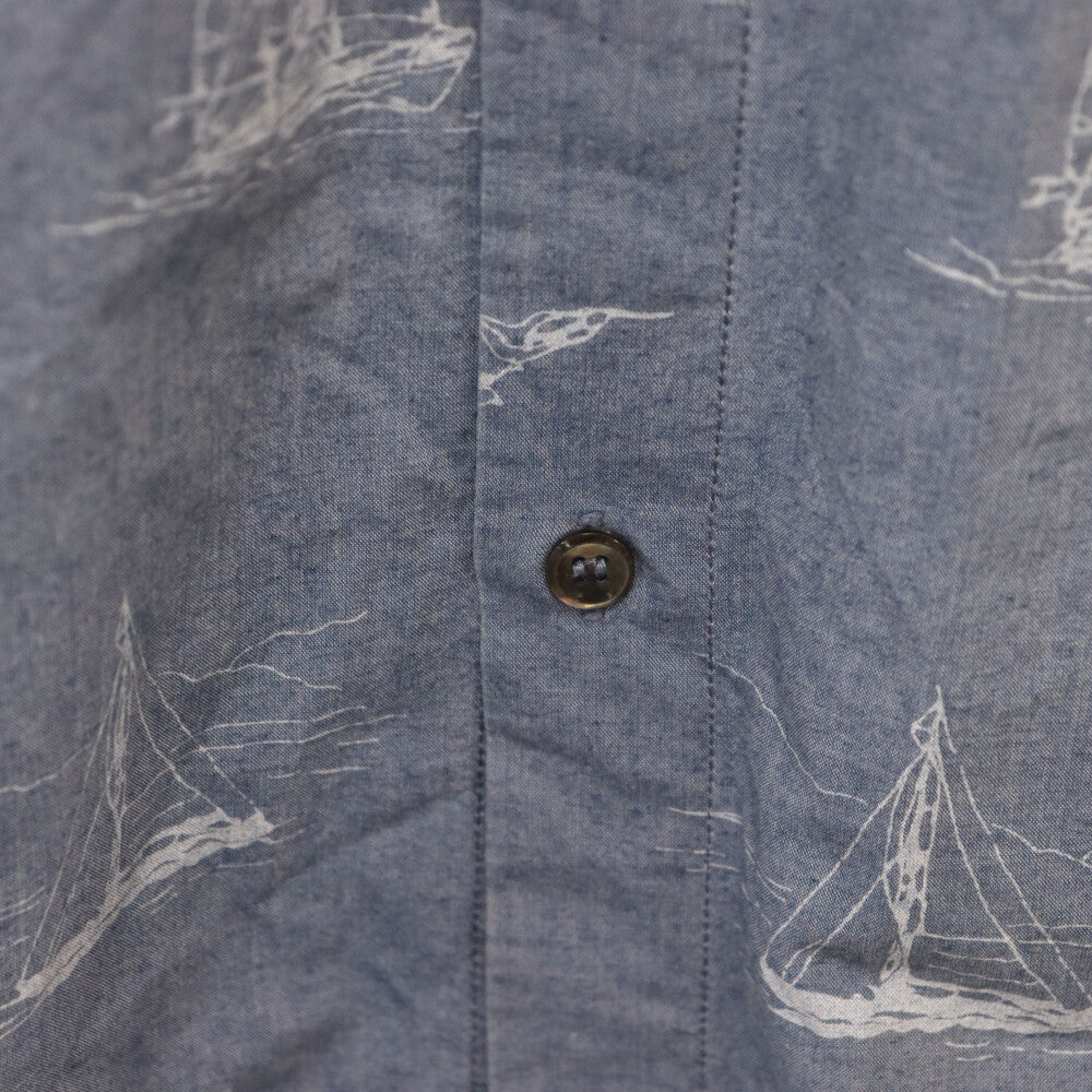 A.P.C(アーペーセー) コットンプリント 半袖シャツ 24541-70011 ブルー