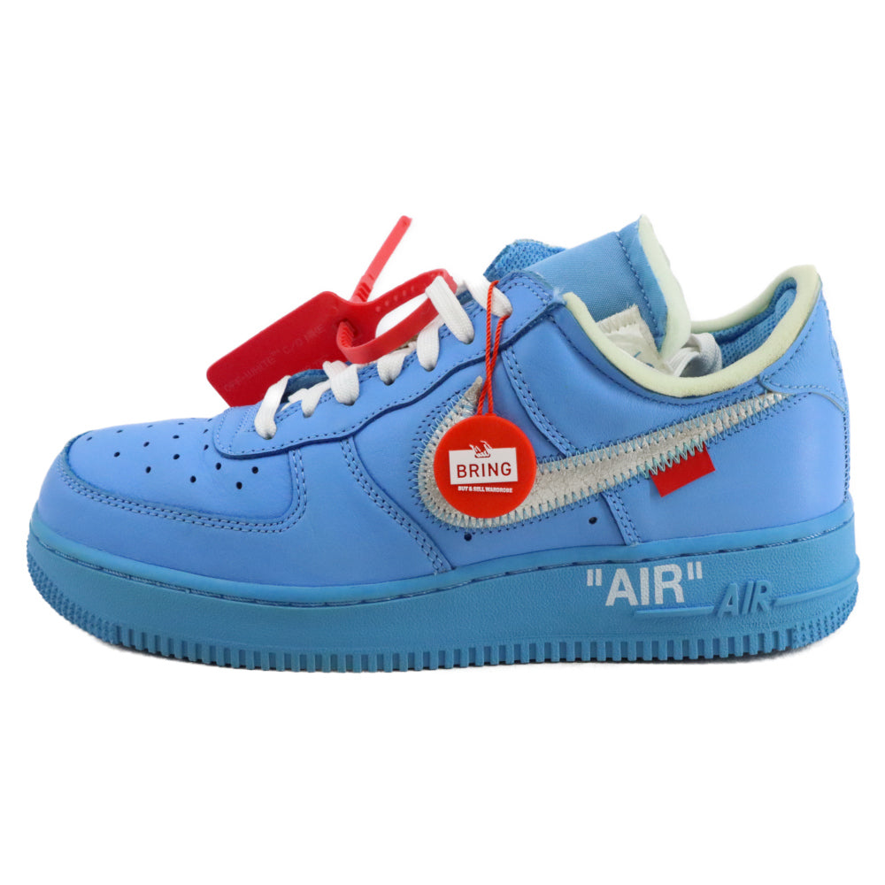 NIKE(ナイキ) ×OFF-WHITE AIR FORCE 1 LOW MCA オフホワイト エムシーエーエアフォース1 ローカットスニーカー CI1173-400 ブルー US6.5/24.5cm