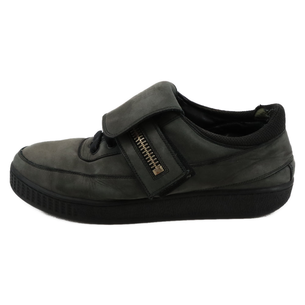 GIVENCHY(ジバンシィ) ジップベルト付きレザーローカットスニーカー グレー G 2921