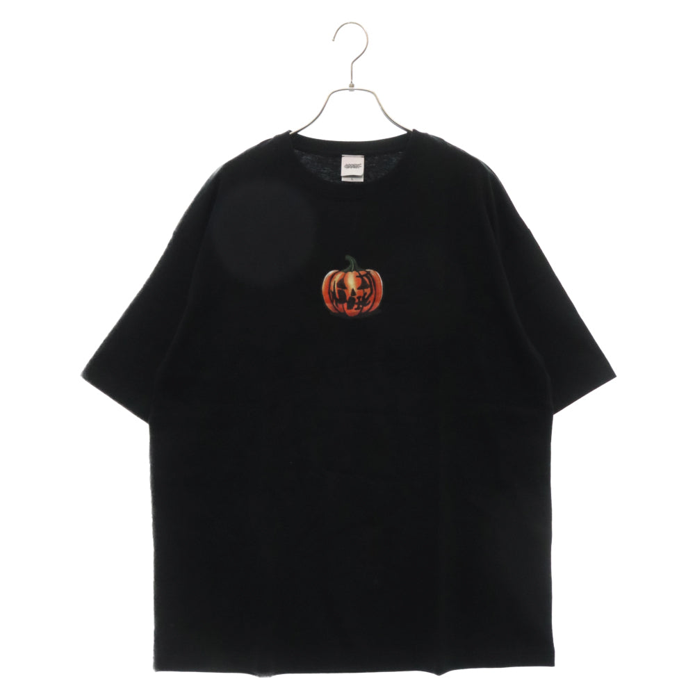 A.D.D.I.C.T(アディクト) パンプキンプリント ハロウィン 半袖Tシャツ ブラック