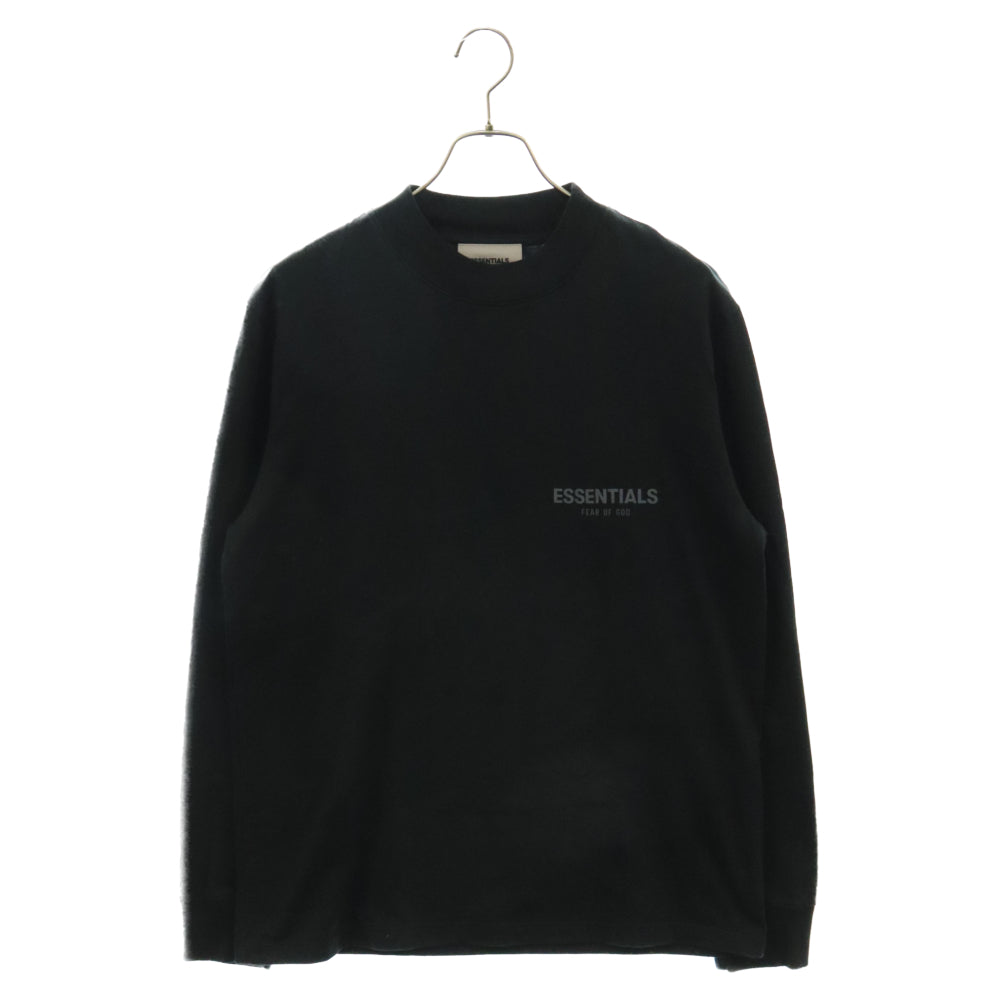 FOG Essentials(エフオージー エッセンシャルズ) 22SS Core Collection L/S T-shirt リフレクトロゴプリント カットソー 長袖Tシャツ ブラック