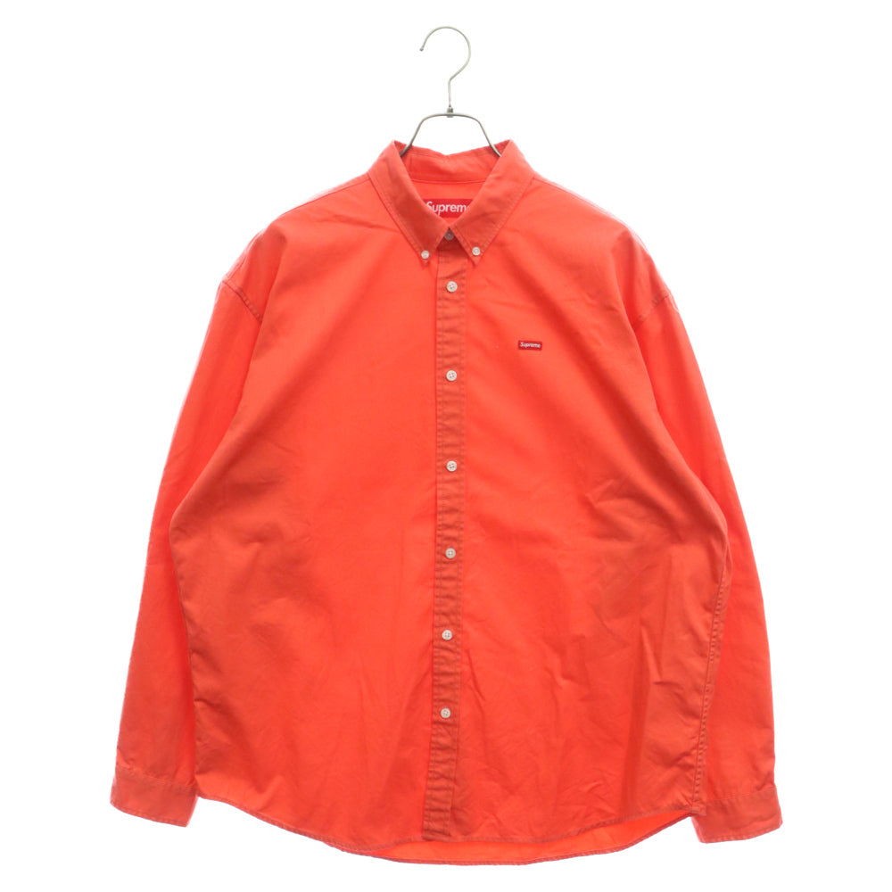 SUPREME(シュプリーム) 23AW Small Box Shirt スモールボックスロゴ 長袖ボタンダウンシャツ オレンジ