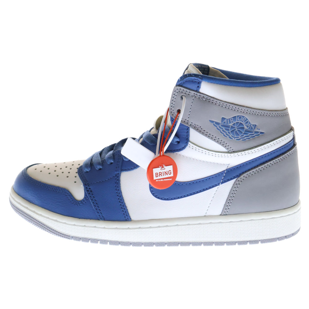 NIKE(ナイキ) AIR JORDAN 1 RETRO HIGH OG TRUE BLUE エア ジョーダン レトロ ハイ トゥルーブルー ハイカットスニーカー ブルー/グレー DZ5485-410 US9.5/27.5cm