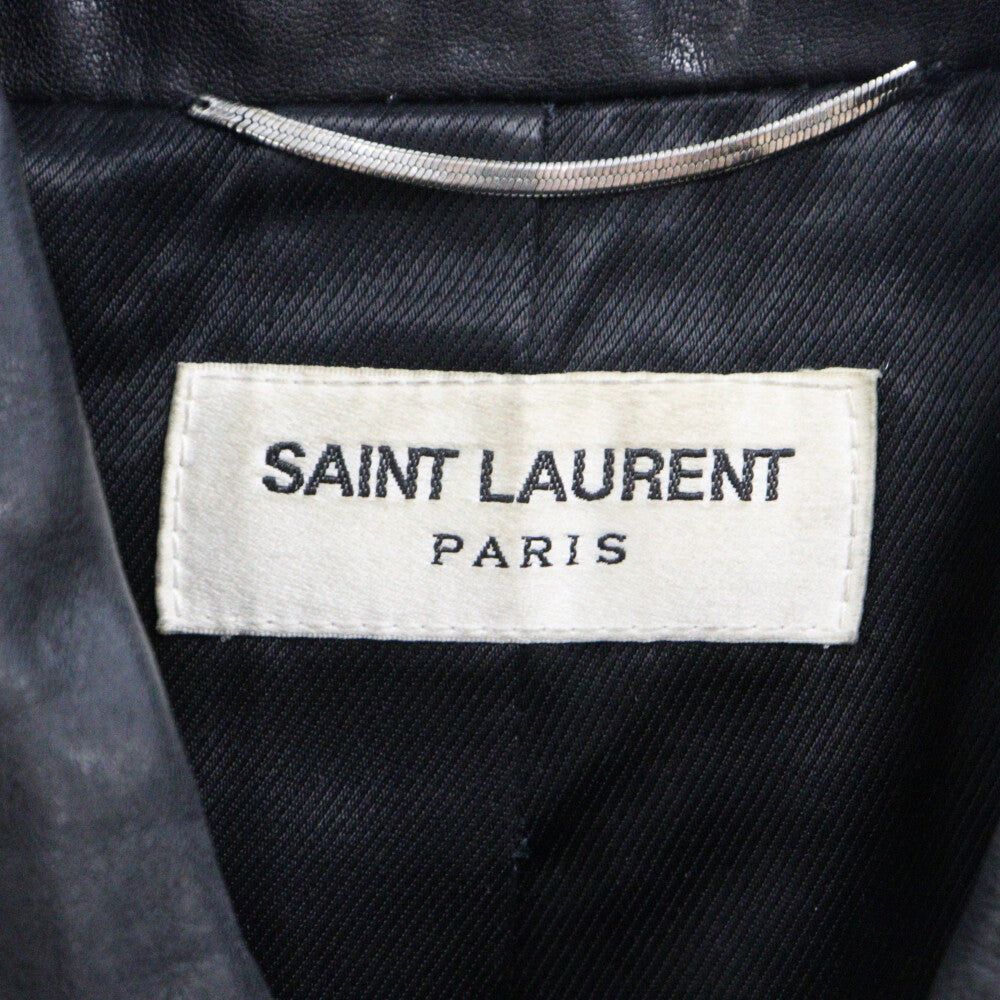 SAINT LAURENT PARIS(サンローランパリ) 13AW Zip Design Leather Jacket ジップデザインライダースジャケット 334572 Y5CZ2 ブラック