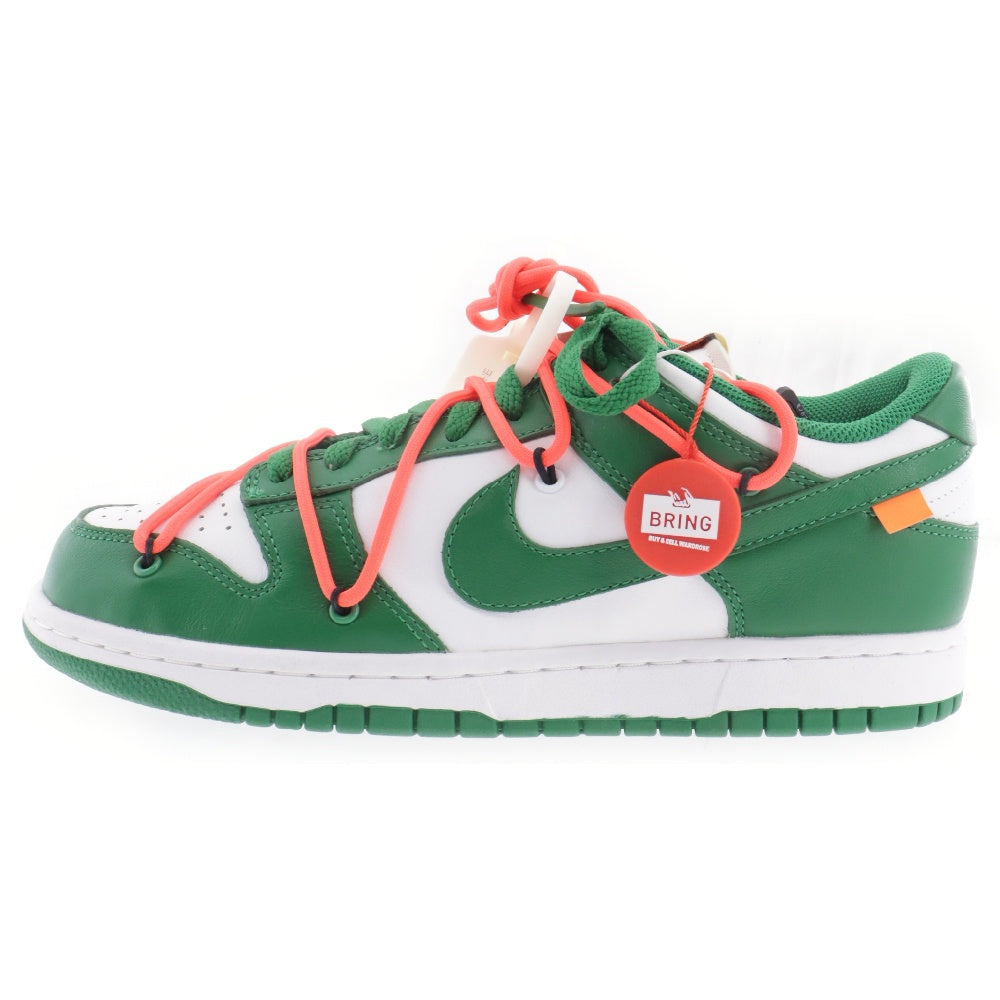 NIKE(ナイキ) ×OFF-WHITE DUNK LOW CT0856‐100 オフホワイト ダンク ローカットスニーカー US8/26cm グリーン/ホワイト