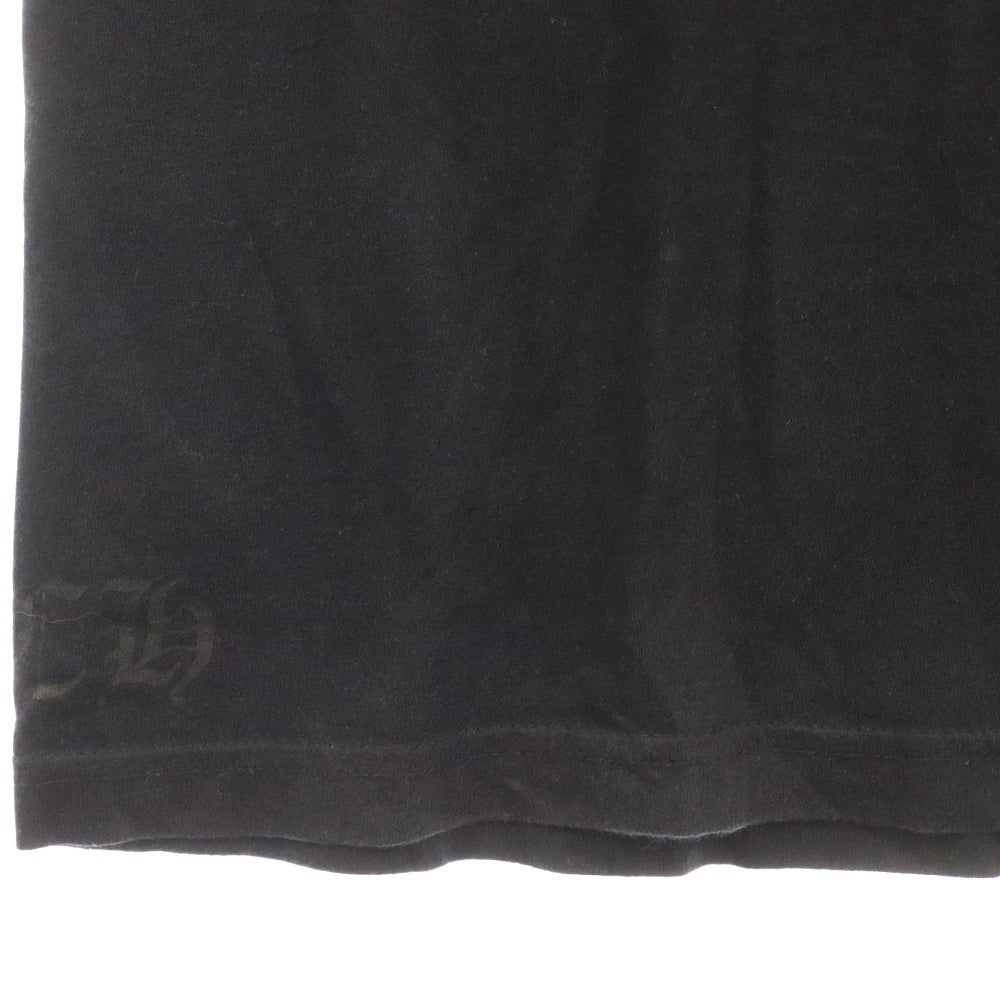 CHROME HEARTS(クロムハーツ) CH T-SHRT 1 バック英字プリント 半袖ポケットTシャツ ブラック/イエロー