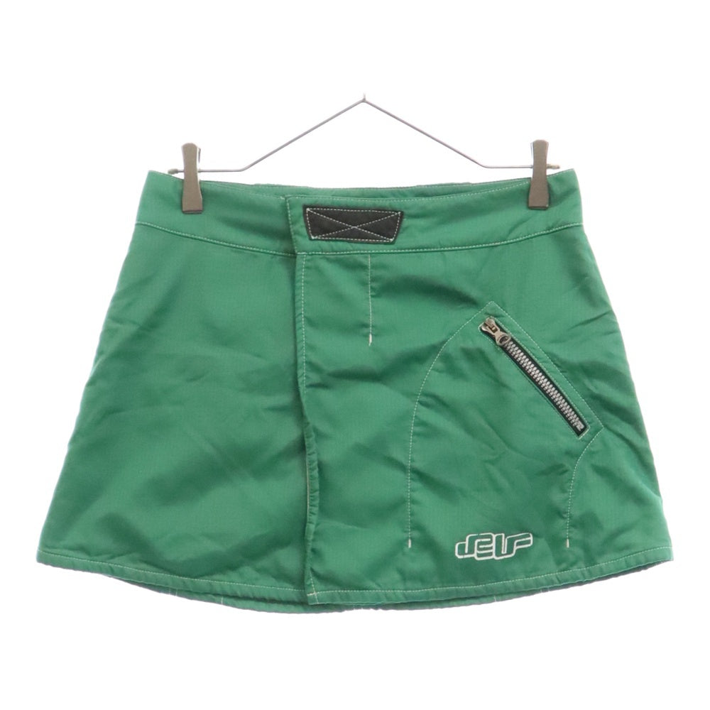 DIESEL(ディーゼル) DXD-22-008 SKIRT A05274 ロゴプリント ナイロンスカート グリーン レディース