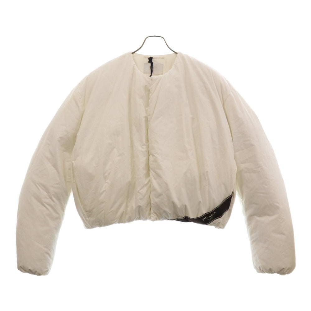 PRADA(プラダ) 23AW SGC376 クロップドコットンダウンブルゾン ホワイト