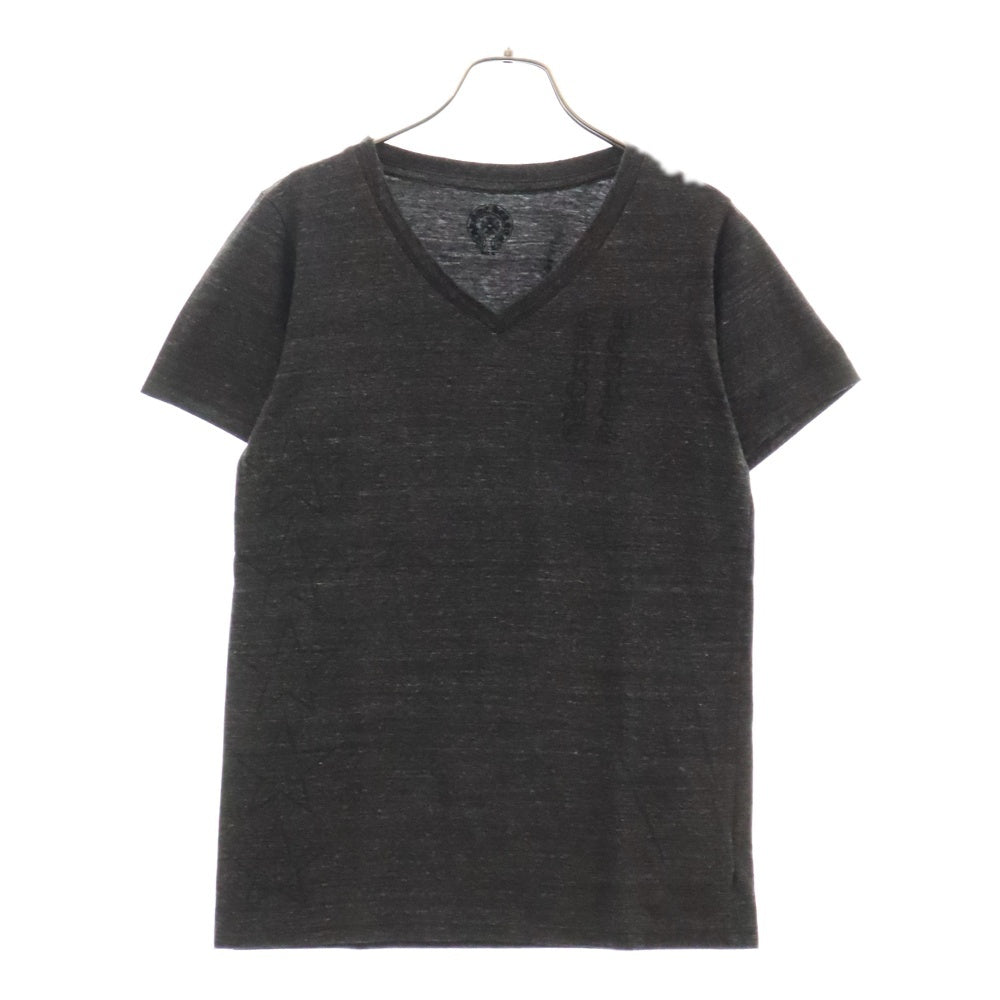 CHROME HEARTS(クロムハーツ) 5P STAR S/S TEE 5PスターVネック半袖Tシャツ バックTバー グレー