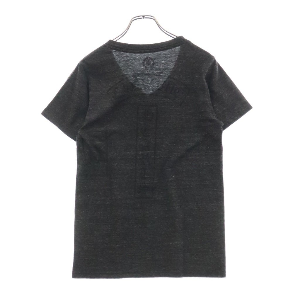 CHROME HEARTS(クロムハーツ) 5P STAR S/S TEE 5PスターVネック半袖Tシャツ バックTバー グレー