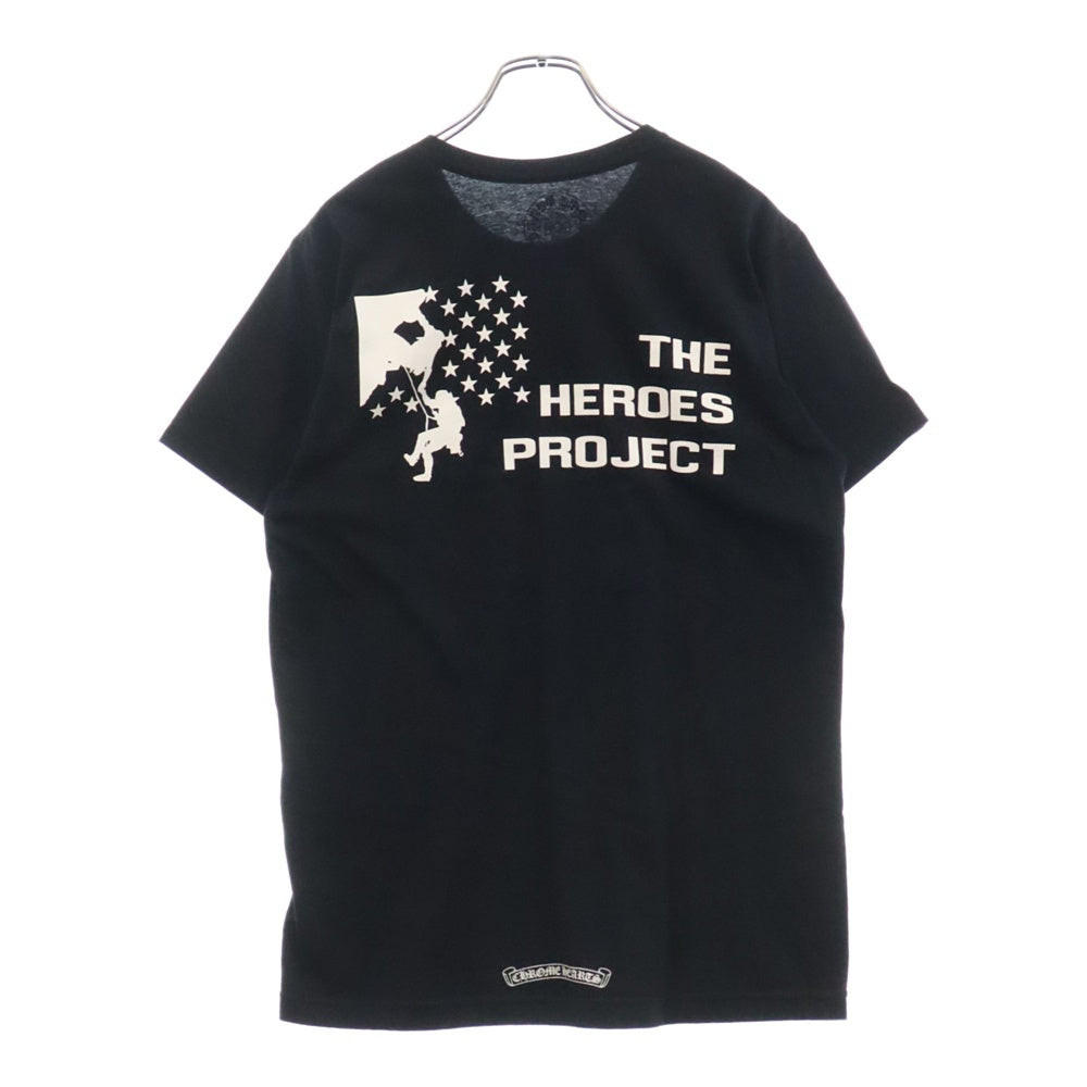 CHROME HEARTS(クロムハーツ) ×THE HEROES PROJECT HORSESHOE POCKET TEE ザヒーローズプロジェクト ホースシューポケット 半袖Tシャツ ブラック