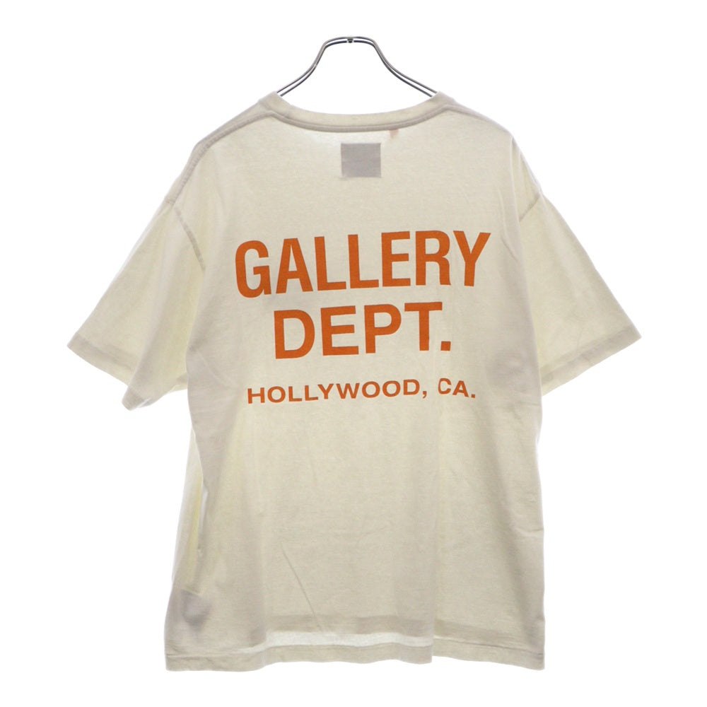 GALLERY DEPT.(ギャラリーデプト) Souvenir Tee スーベニア バックロゴプリント クルーネック半袖Tシャツ カットソー ホワイト