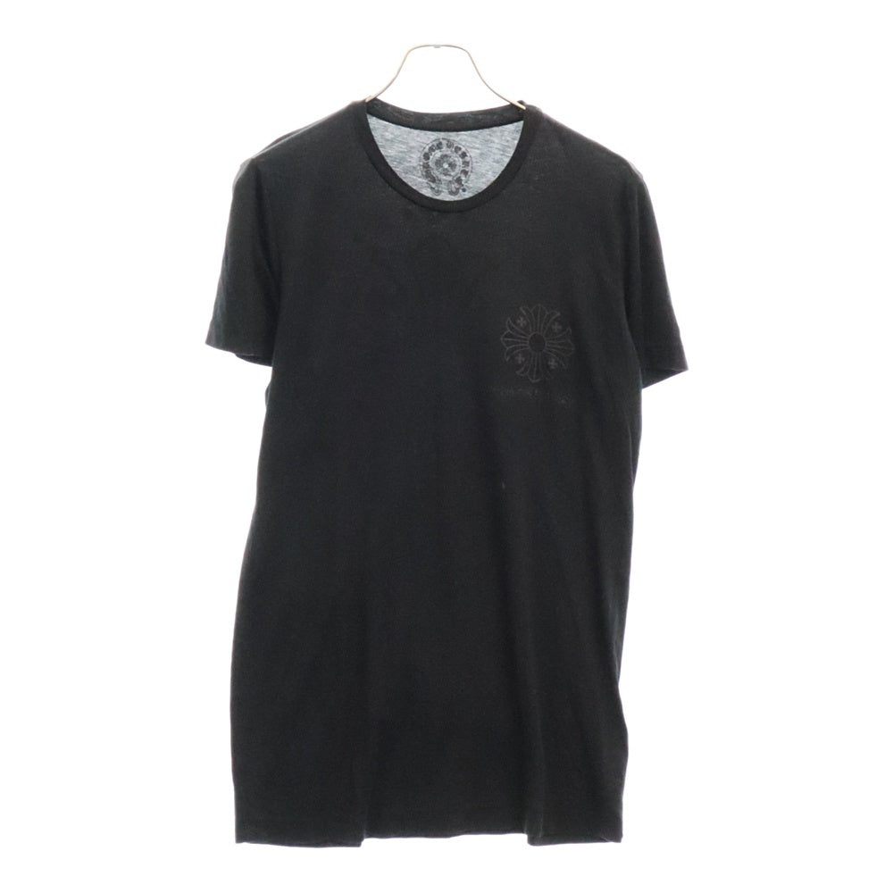 CHROME HEARTS(クロムハーツ) Hollywood Back CH Plus Tee バックCHプラスTシャツ ポケット半袖カットソー ブラック