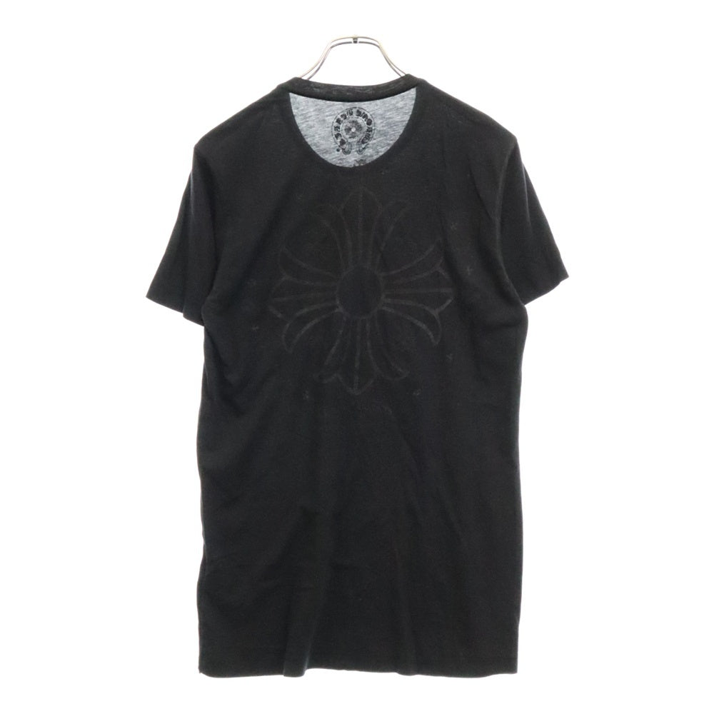 CHROME HEARTS(クロムハーツ) Hollywood Back CH Plus Tee バックCHプラスTシャツ ポケット半袖カットソー ブラック