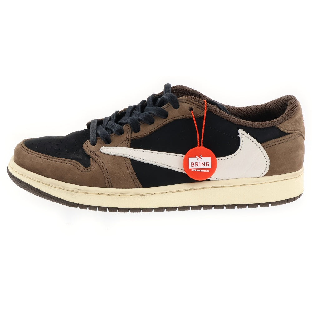 NIKE(ナイキ) ×TRAVIS SCOTT AIR JORDAN 1 LOW OG SP-T CQ4277-001 トラビススコット エアジョーダン1 ローカットスニーカー ブラウン US9.5/27.5cm