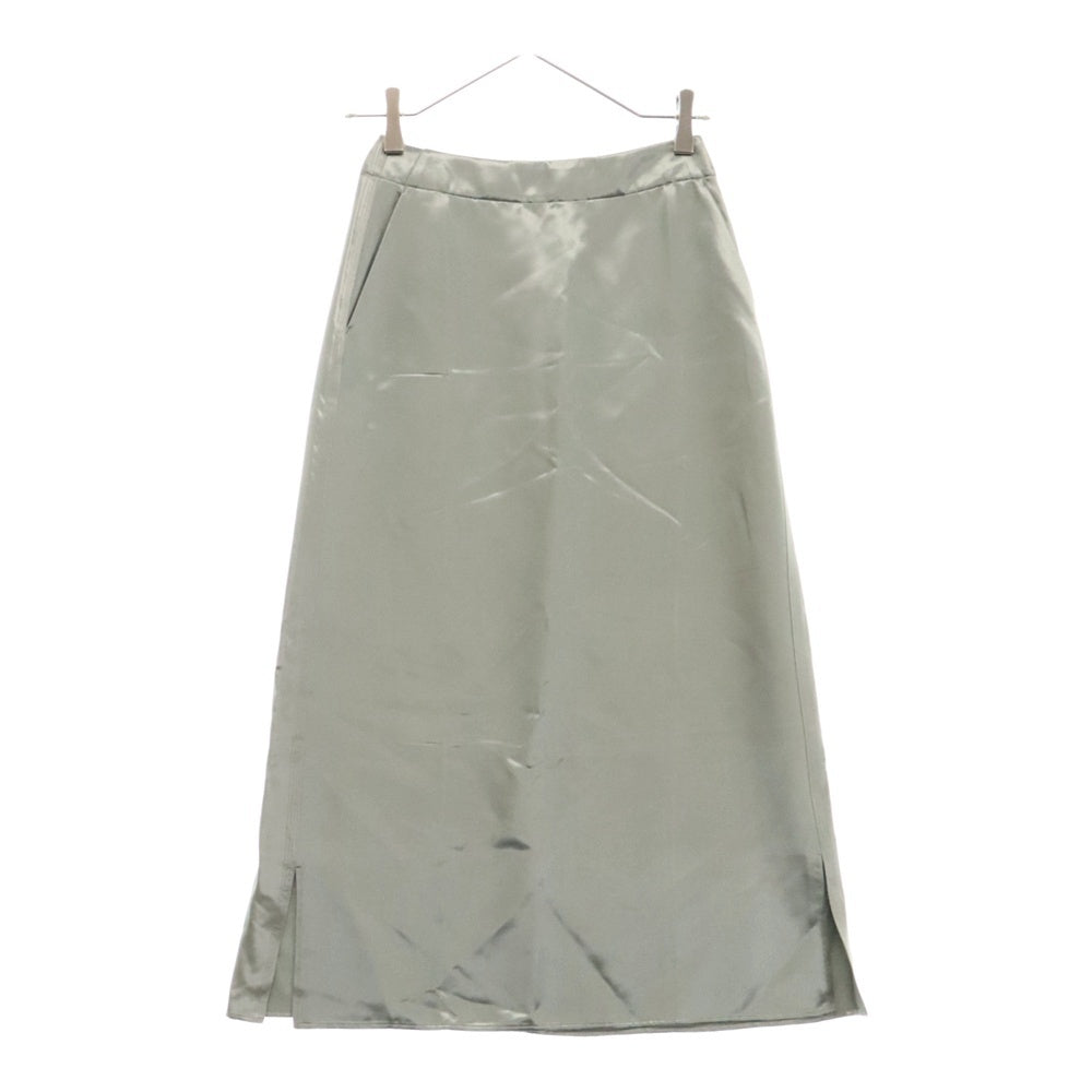 LOEWE(ロエベ) 22AW Loewe Skirt S359Y08X20 サイドジップ レーヨンスカート グリーン レディース