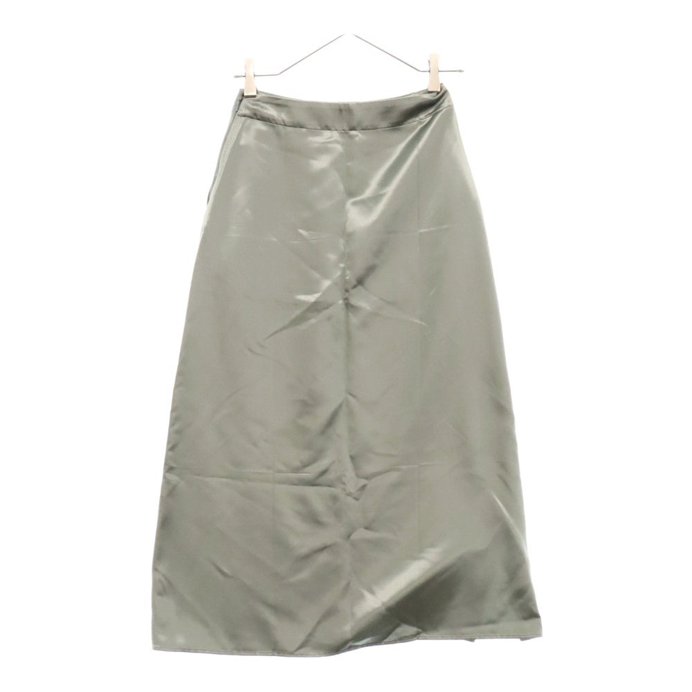 LOEWE(ロエベ) 22AW Loewe Skirt S359Y08X20 サイドジップ レーヨンスカート グリーン レディース