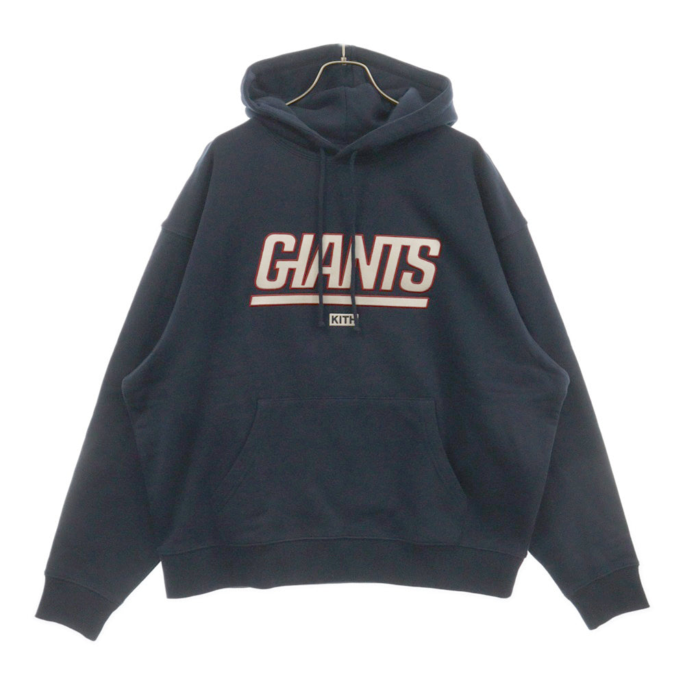 KITH(キス) 23AW NFL Giants Laurel Hoodie エニエフエル ジャイアンツ プルオーバースウェットパーカー ネイビー KHM031625