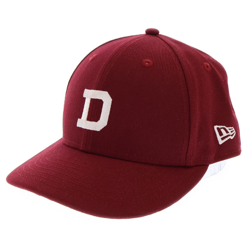 DESCENDANT(ディセンダント) 22AW LETTERED LP 59FIFTY フロントロゴデザイン ベースボールキャップ 帽子 バーガンディ