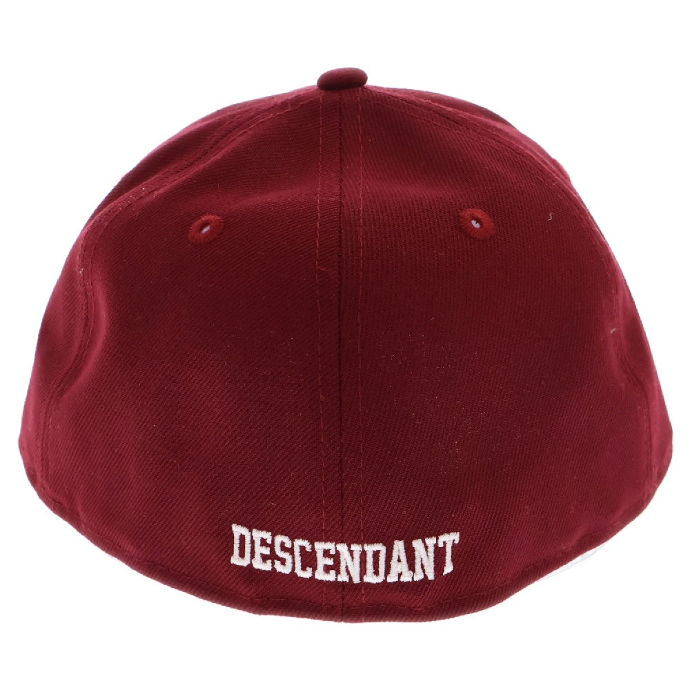 DESCENDANT(ディセンダント) 22AW LETTERED LP 59FIFTY フロントロゴデザイン ベースボールキャップ 帽子 バーガンディ