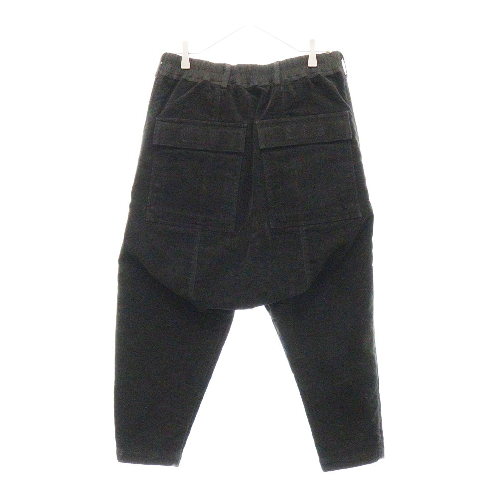 DRKSHDW(ダークシャドウ) 18AW DU18F7373-MO スウェードサルエルパンツ ブラック