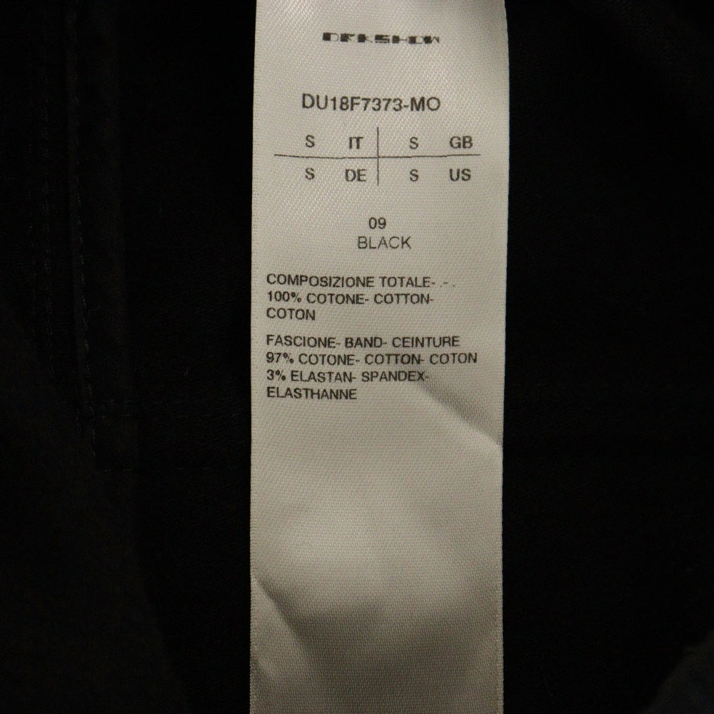 DRKSHDW(ダークシャドウ) 18AW DU18F7373-MO スウェードサルエルパンツ ブラック