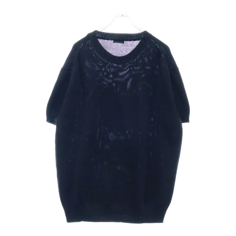 DIOR(ディオール) 21AW ×Kenny Scharf 143M656AT294 ケニーシャーフ 刺繍 半袖ニットTシャツ ブラック